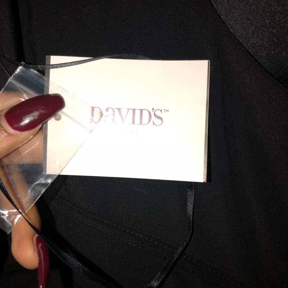 Black davids bridal dress brand new never worn